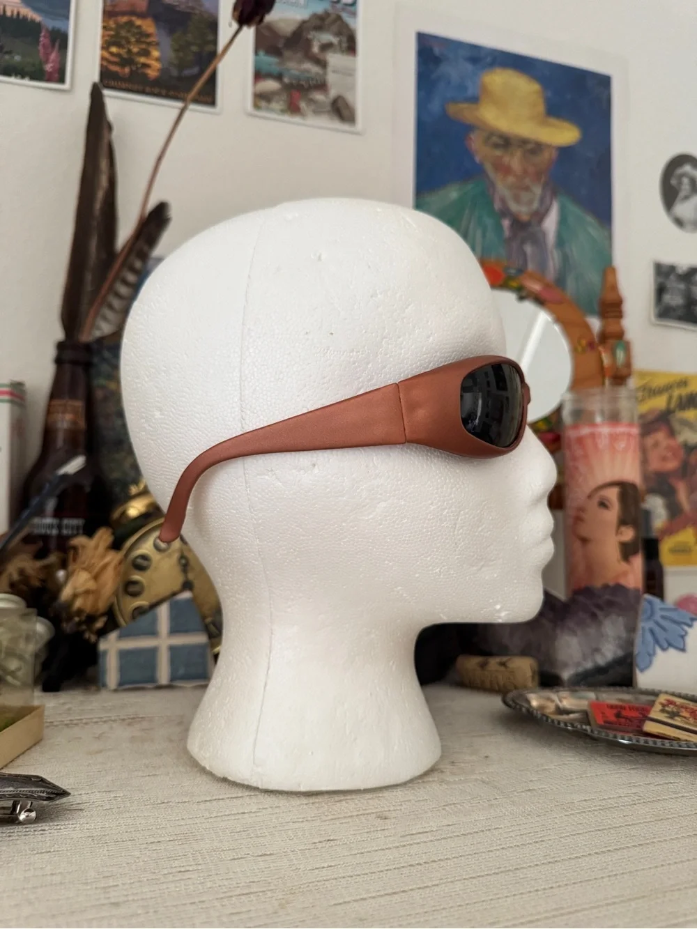 Deadstock Y2K Bronze Sporty Sunglasses